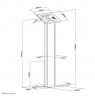 TABLET ACC FLOOR STAND/9.7-11" FL15-750WH1 NEOMOUNTS