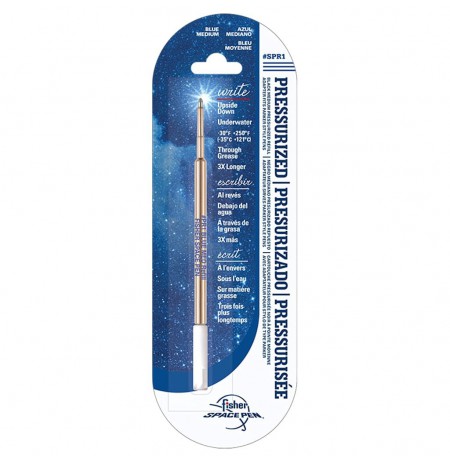 Fisher Space Pen Medium 1.1 mm cartridge, blue