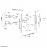 Neomounts NM-W460BLACK TV mount wall 32-60" - full motion
