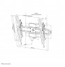 Neomounts WL35S-910BL16 TV pillar mount 40-75" - tiltable - lockable - diam. 25-100 cm - portrait