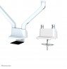 Neomounts FPMA-D750DWHITE2 Monitor arm 10-32" - gas spring - Topfix - 180°-stop