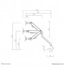 Neomounts FPMA-D750DWHITE2 Monitor arm 10-32" - gas spring - Topfix - 180°-stop