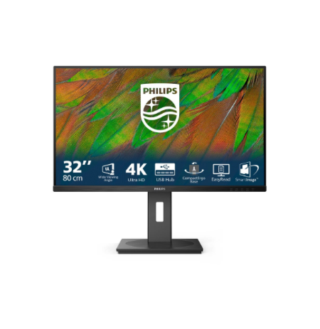 Philips 32B1N3800/00 | 32 " | VA | 16:9 | 60 Hz | 4 ms | 3840 x 2160 pixels | 350 cd/m² | HDMI ports quantity 2 | Black