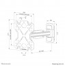 Neomounts WL40S-840BL12 TV mount wall 32-55" - full motion - fast installation