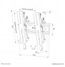 Neomounts WL35S-850BL12 TV mount wall 24-65" - tiltable - lockable - fast installation