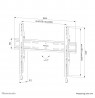 Neomounts WL30S-850BL16 TV mount wall 42-86" - fixed - lockable - fast installation