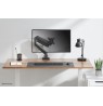 Neomounts DS70-450BL1 Monitor arm 17-42" - gas spring - Topfix - 180°-stop