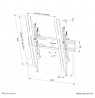 Neomounts WL35S-850BL14 TV mount wall 32-75" - tiltable - lockable - fast installation