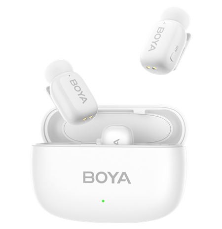 Boya | Mini-13 Ultracompact 2.4GHz Wireless Microphone System with lightning+USB-C | White