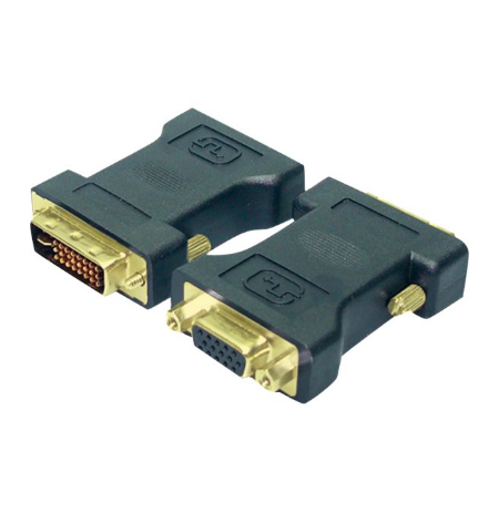 Logilink | DVI-I male Dual-Link (24+5 pin) more  VGA female HD (15-pin) | Black | DVI -I | VGA