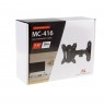 Maclean MC-416 TV Monitor Wall Mount 13"-32" 30kg Tilt Rotate max. VESA 100x100 Black Powder Coating LED OLED LCD Universal Brac