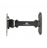 Maclean MC-416 TV Monitor Wall Mount 13"-32" 30kg Tilt Rotate max. VESA 100x100 Black Powder Coating LED OLED LCD Universal Brac