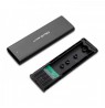 Qoltec 50312 storage drive enclosure SSD enclosure Black M.2