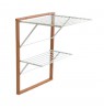 ARREDAMENTI KEVIN Wall-mounted drying rack - 64 x 67 cm, Brown