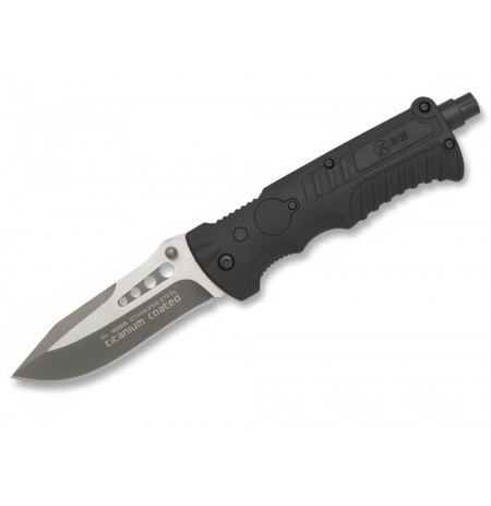 Knife K25 19588 Tactical Black Titanium