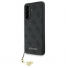 GUESS | 4G Charms Collection | Case | Samsung | Galaxy A56 | TPU/PC/Eco leather | Black