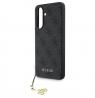GUESS | 4G Charms Collection | Case | Samsung | Galaxy A56 | TPU/PC/Eco leather | Black