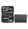 Zwilling Twinox Travel Set - Black Leather Case, 8 Pieces - Black