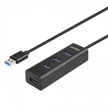 UNITEK Y-3089 interface hub USB 3.0 (3.1 Gen 1) Type-A 5000 Mbit/s Black