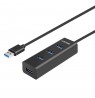 UNITEK Y-3089 interface hub USB 3.0 (3.1 Gen 1) Type-A 5000 Mbit/s Black