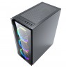 Gembird CCC-FC-1500RGB midi-tower ATX case FORNAX 1500RGB - 3x RGB LED fan, 2x USB 3.0, 2x USB 2.0, glass front panel, acrylic s