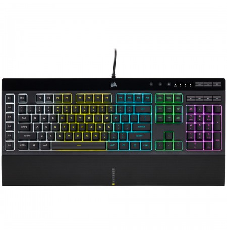 Corsair K55 RGB PRO Gaming Keyboard, RGB LED - Black