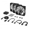 Corsair iCUE LINK RX120 RGB Series, PWM Fan 3 Pack - 120 mm, black