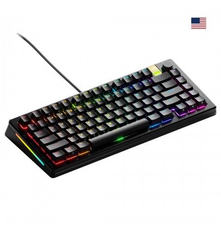 Glorious GMMK 3 Pro HE 75% Gaming Keyboard - Pre-Built, ANSI (US), Fox HE Switches, Black