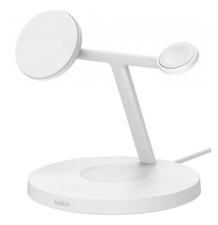 Belkin BoostCharge Pro Headphones, Smartphone, Smartwatch White USB Wireless charging Fast charging Indoor