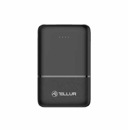 Tellur 5000mAh power bank 2xUSB+USB-C+MicroUSB black