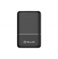Tellur 5000mAh power bank 2xUSB+USB-C+MicroUSB black