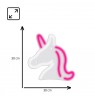 Manta SNL101WH Style Neon Lights Unicorn white-pink