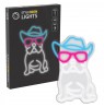 Manta SNL114MT Style Neon Lights Bulldog Dog With Glasses