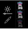 Manta SNL114MT Style Neon Lights Bulldog Dog With Glasses