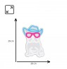 Manta SNL114MT Style Neon Lights Bulldog Dog With Glasses