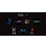 Manta SNL114MT Style Neon Lights Bulldog Dog With Glasses