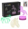Manta SNL116RGB LED lamp Light decoration Horses RGB 3D