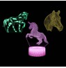 Manta SNL116RGB LED lamp Light decoration Horses RGB 3D