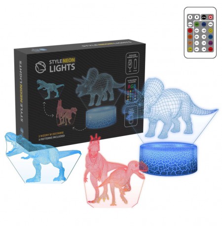 Manta SNL117RGB LED lamp Light decoration Dinosaurs RGB 3D