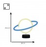 Manta SNL38BLT LED lamp Light decoration Planeta blue/white