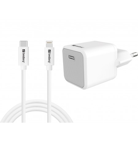 Sandberg 441-57 USB-C 20W Charger + USB-C to Lightning cable, 1M