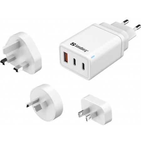 Sandberg 441-59 3in1 TravelCharger EU+UK+US+AUS