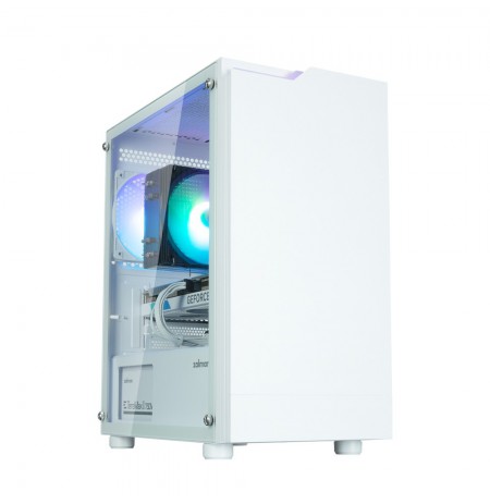 Zalman T4 Plus White  Mini Tower Case, 120mm ARGB Fan x1