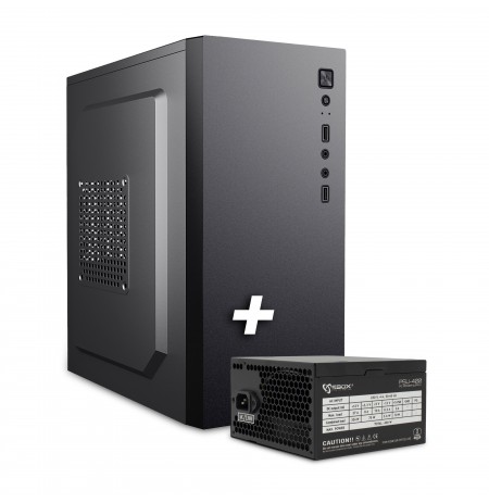 Sbox PCC-12 MicroATX + PSU-400