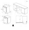 Candy CIP 3E7L0W Fully built-in 13 place settings E