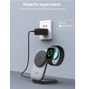 AUKEY LC-MC312 MagFusion Z Qi2 3-in-1 Foldable Wireless Charging Station