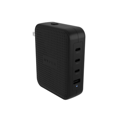 Hyper HyperJuice 145W USB-C GaN Travel Charger with 4 Ports - Black