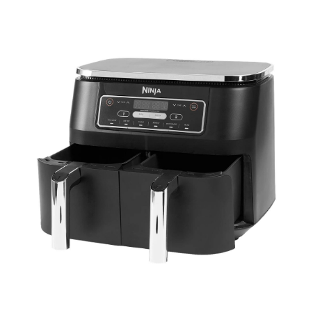 NINJA | AF300 | Air Fryer | Power 1 frying compartment: 1200 W 2 frying compartments: 2400 W W | Capacity 7.6 L | Black