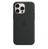 Apple iPhone 15 Pro Max Silicone Case with MagSafe - Black