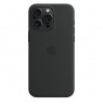 Apple iPhone 15 Pro Max Silicone Case with MagSafe - Black